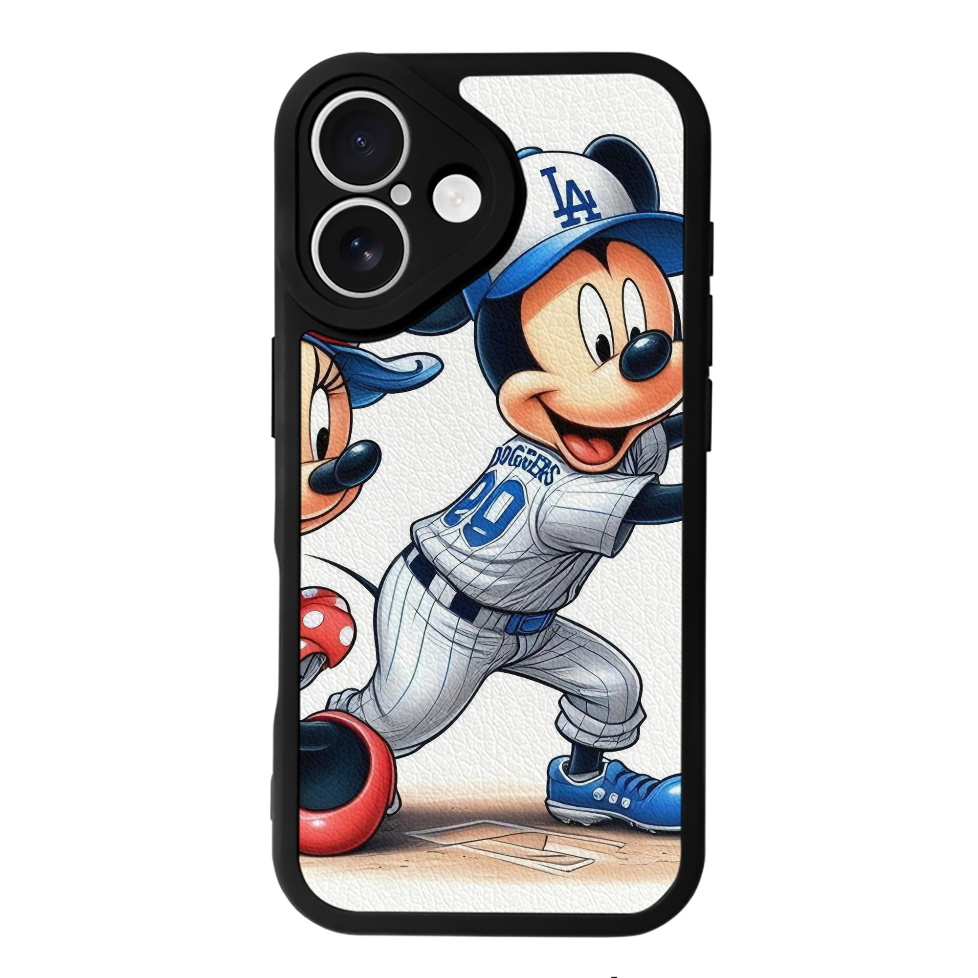  IPhone 16 Silicone Leather Case – UV Print, Lambskin Texture – Perfect Fit, Wireless Charging Compatible, Scratch Resistant, Precise Cutouts – Stylish Protection For IPhone 16